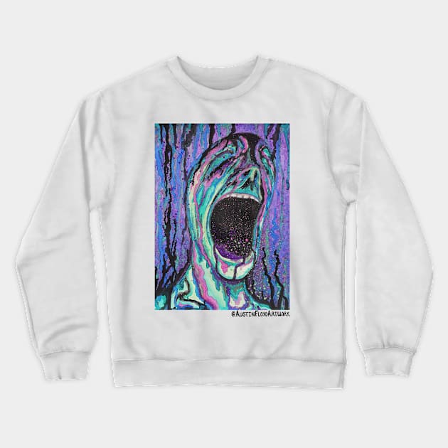 Series of Screams - Orgasm Crewneck Sweatshirt by Austin Floyd Artwork